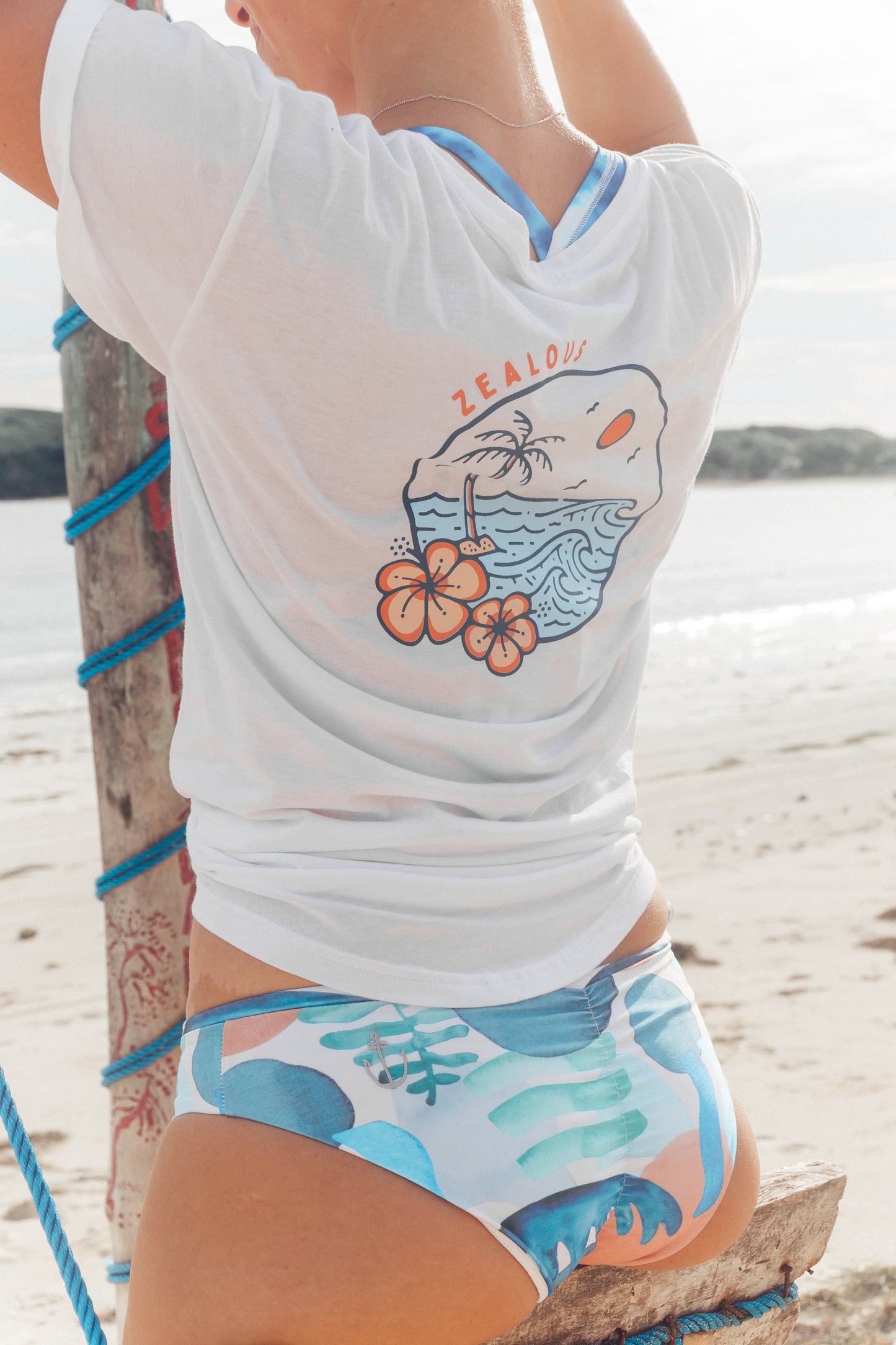 Zealous Clothing Matahari Surfbikini Bottoms El Mar eco Recycled fabric