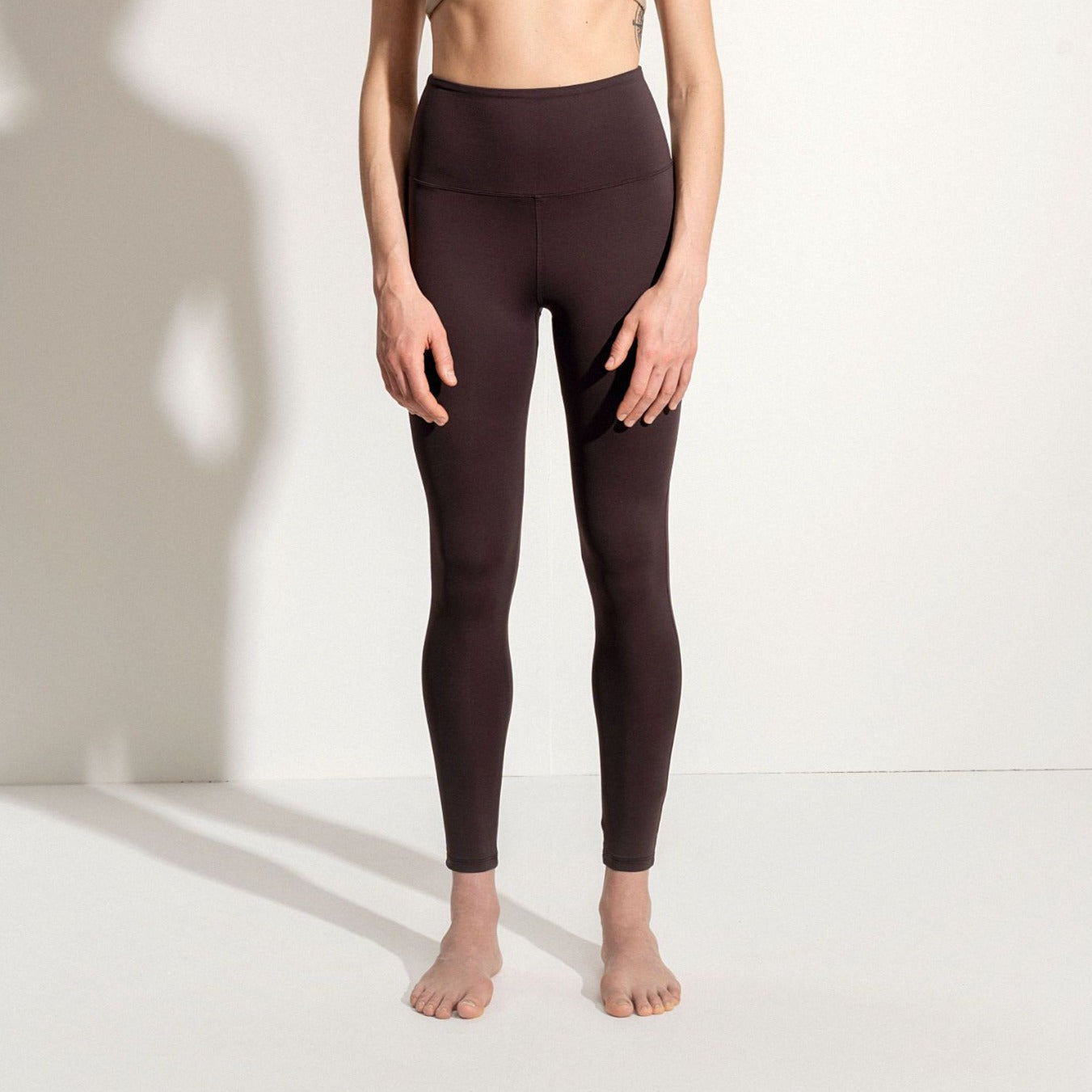 Oy Surf Larimar Surf and Yoga Leggings Dark Brown Eco Fabric