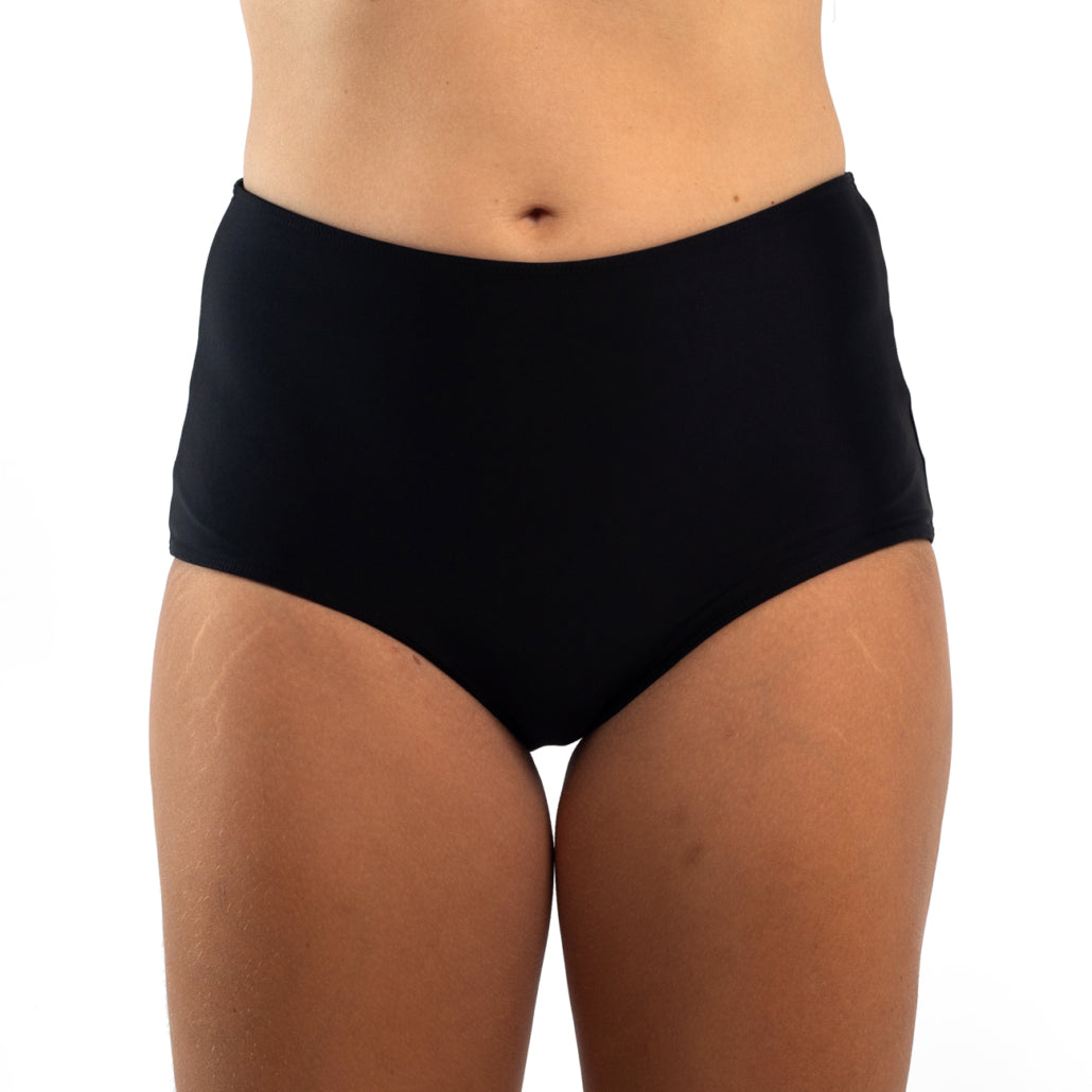 Zealous Clothing Party Wave High Waist Bottoms Black Recycled Fabric