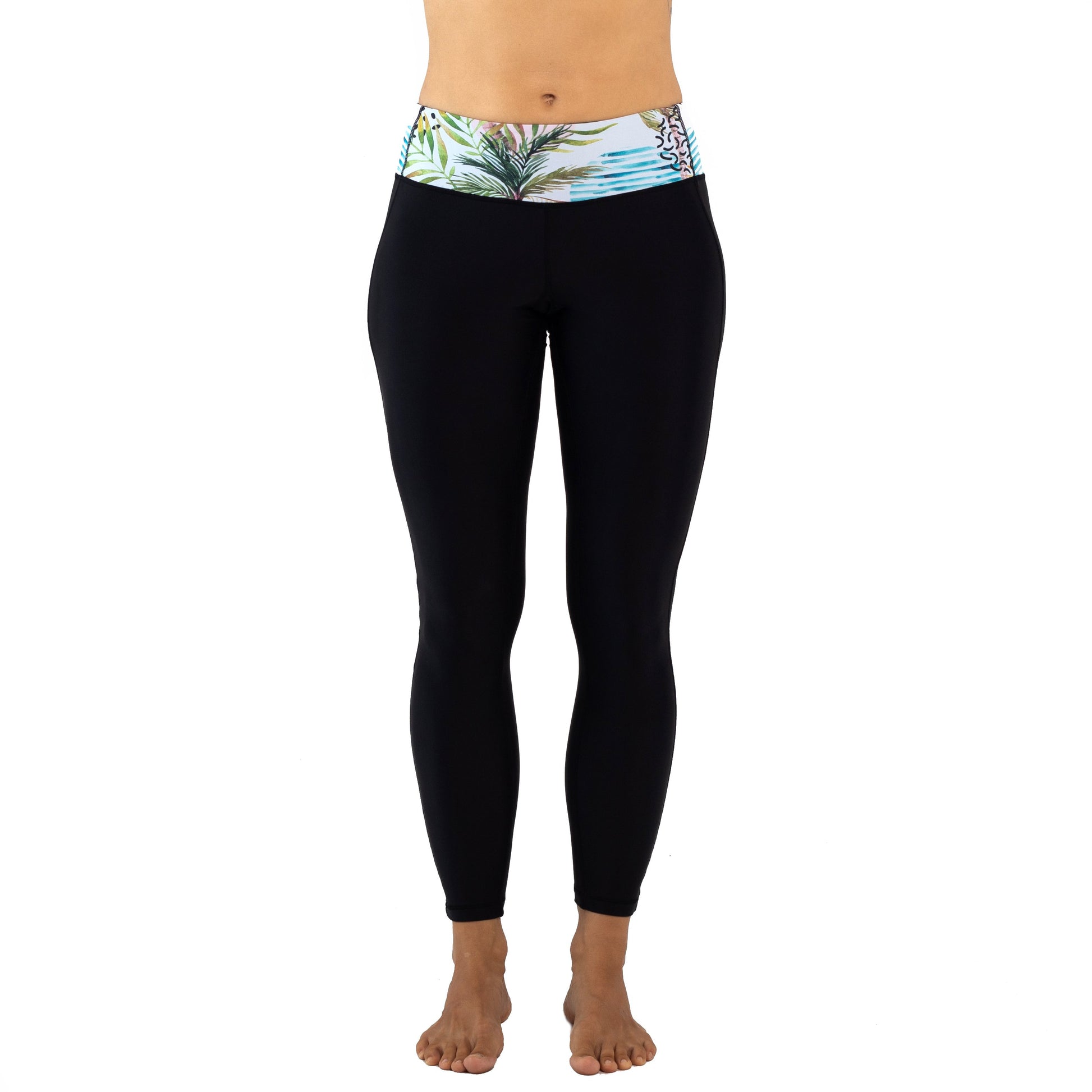 Zealous Clothing Sirena Surf and Yoga Leggings Pastel Tropics